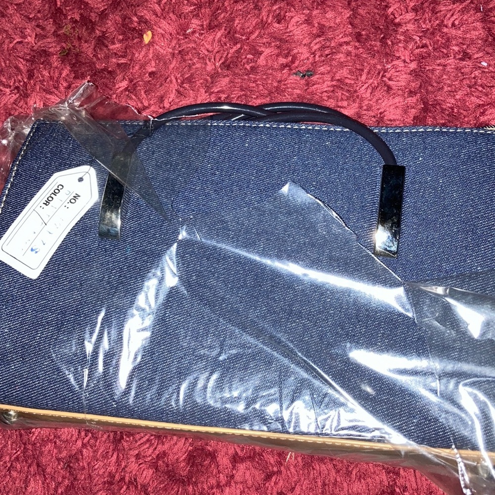 Blue shoulder bag